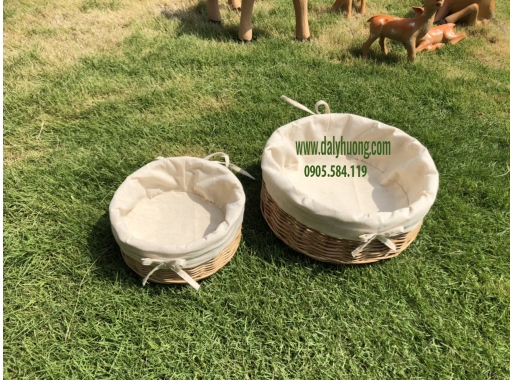 Khay mây tròn 