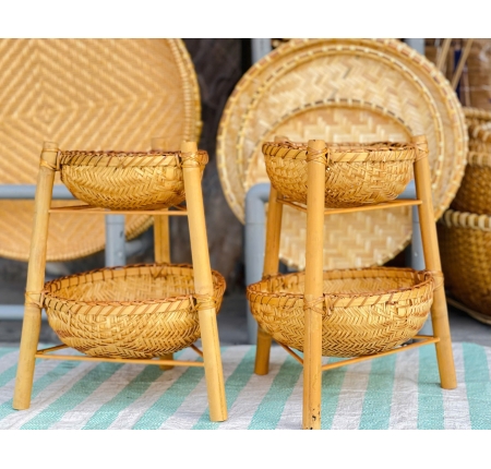 Kệ tre 2 và 3 tầng