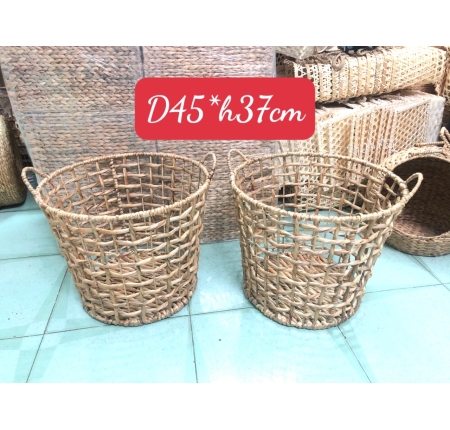 Sọt lục bình oval thưa có quà