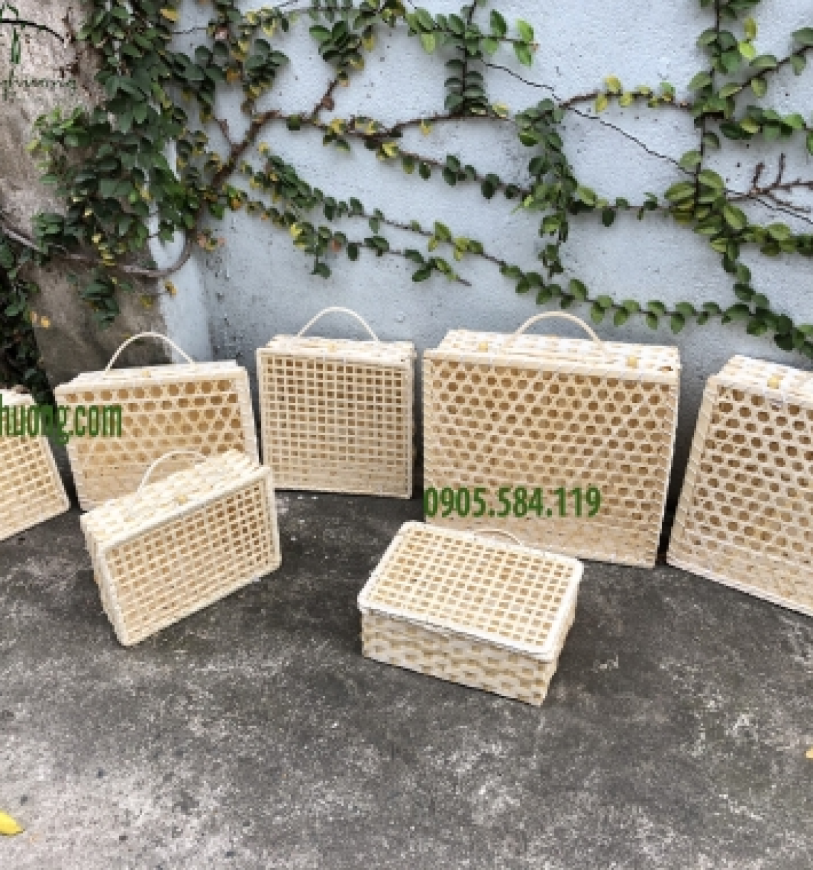 Hộp tre gói quà tết
