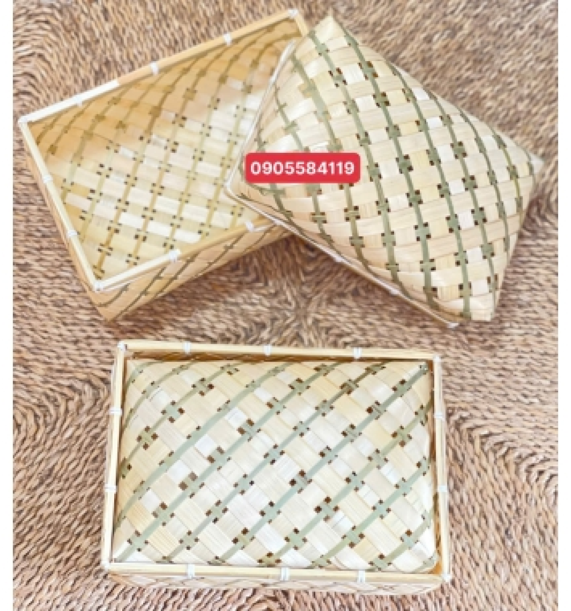 Hộp tre úp gói quà
