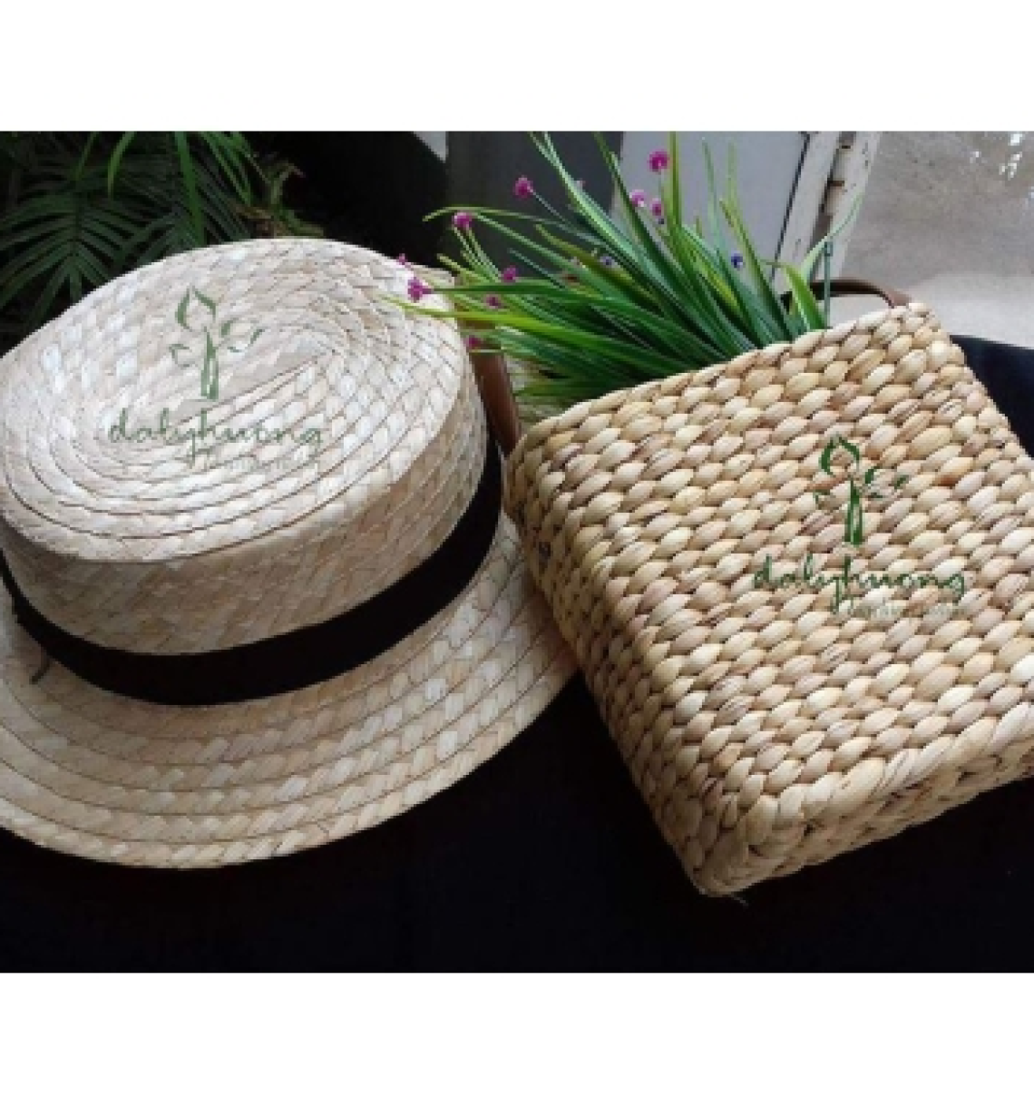 Giỏ lục bình vuông đeo chéo