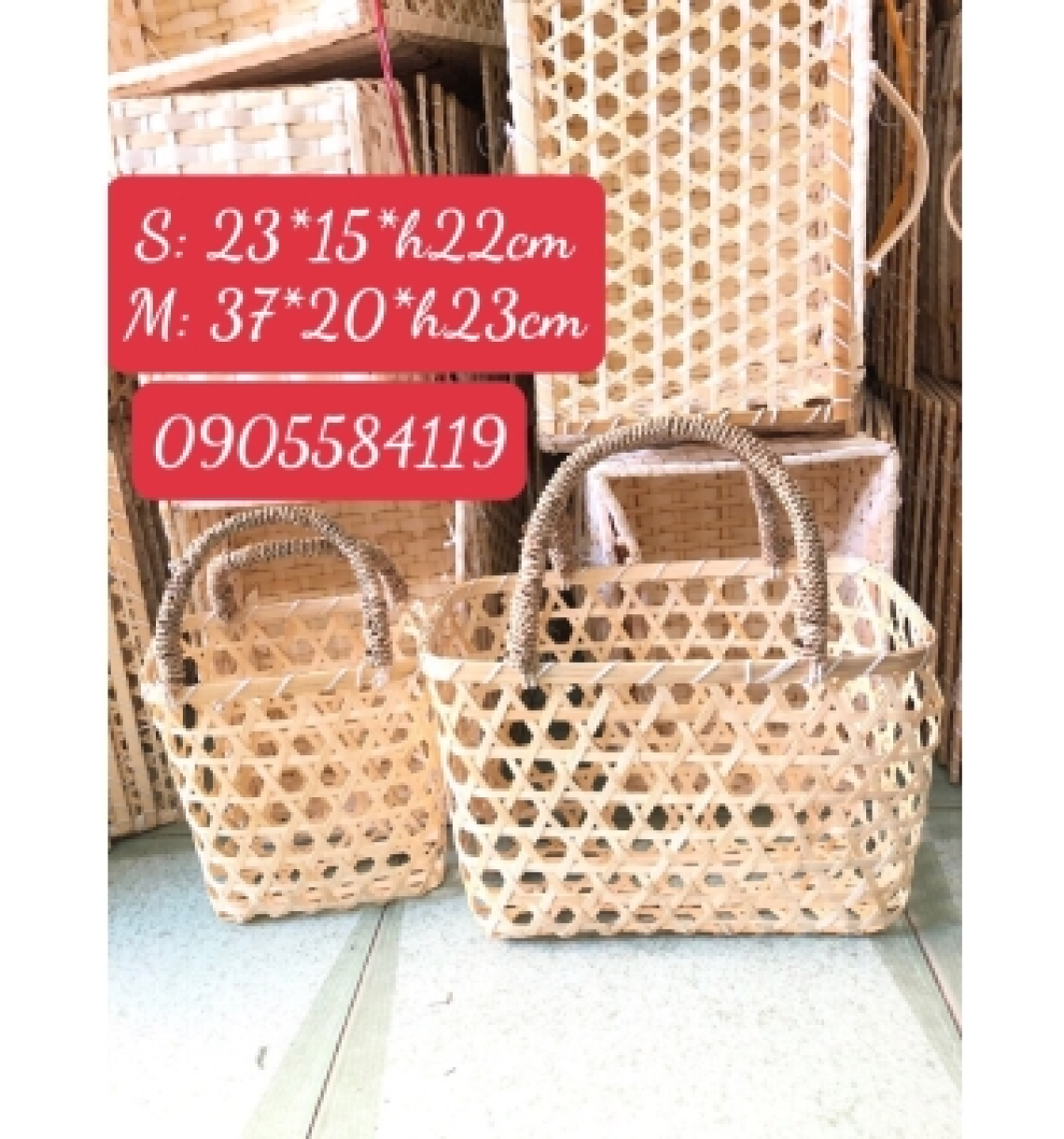 Giỏ tre gói quà
