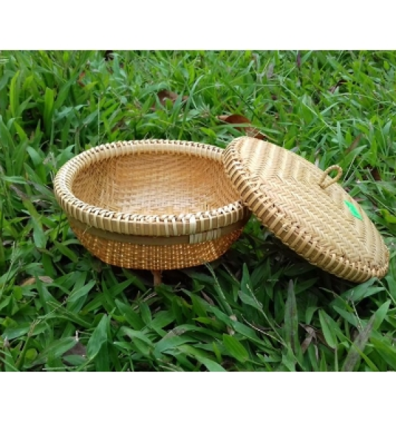 Rổ tre có nắp đậy